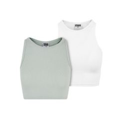 Top W Prążki Dla Kobiet (zestaw 2 Sztuk). Brązowe topy Urban Classics, xl, bez wzorów, casualowe, bez kołnierzyka, bez ramiączek. Za 67.99 zł.