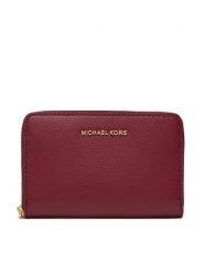MICHAEL Michael Kors Portfel Jet Set Small Leather 32F4GJ6D0L Bordowy. Czerwone portfele MICHAEL Michael Kors, bez wzorów, ze skóry. Za 369.99 zł.