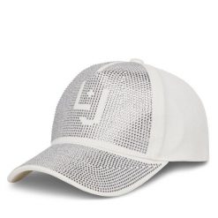Czapka z daszkiem Liu Jo. Białe czapki z daszkiem Liu Jo, bez wzorów. Za 269.99 zł.