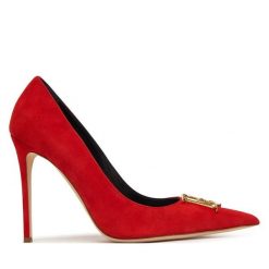 Szpilki Elisabetta Franchi. Czerwone szpilki Elisabetta Franchi, bez wzorów, bez obcasa, na szpilce, bez zapięcia. Za 3,079.00 zł.