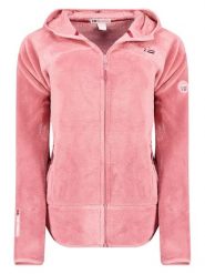 Geographical Norway Kurtka polarowa "Upalood" w kolorze różowym rozmiar: S. Różowe kurtki Geographical Norway, s, z aplikacjami, z polaru, bez kaptura. Za 105.95 zł.
