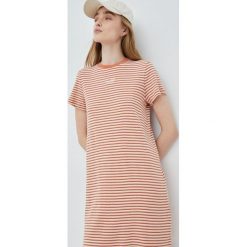 Levi's sukienka bawełniana kolor pomarańczowy mini prosta. Brązowe sukienki Levi's, na co dzień, l, bez wzorów, z bawełny, bez kołnierzyka, bez ramiączek, mini, proste. Za 259.99 zł.