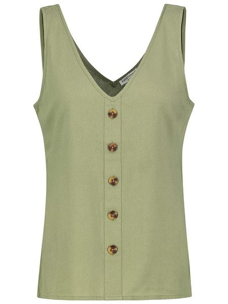 Eight2Nine Top w kolorze khaki rozmiar: XXL. Brązowe topy Eight2Nine, xxl, bez wzorów, bez kołnierzyka, bez ramiączek. Za 69.99 zł.