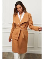L'armoire de Suzette Płaszcz zimowy w kolorze karmelowym rozmiar: 42. Brązowe płaszcze L'armoire de Suzette, na zimę, l, bez wzorów, z puchu, klasyczne, bez kaptura. Za 192.33 zł.