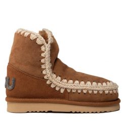 Śniegowce Mou. Brązowe śniegowce Mou, bez wzorów, bez zapięcia. Za 1,289.00 zł.