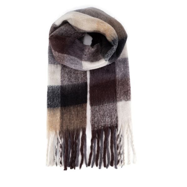 Szal Jenny Fairy. Brązowe szaliki i kominy Jenny Fairy, bez wzorów. Za 59.99 zł.