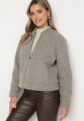 Brązowa Kurtka Ocieplana z Suwakiem Nerelivia. Brązowe kurtki Born2be, l, z aplikacjami, z jeansu, eleganckie, bez kaptura. W wyprzedaży za 146.99 zł.