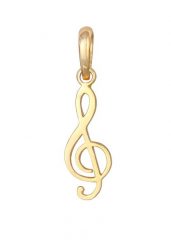 Elli Damski wisiorek klucz wiolinowy Music Classic ze srebra próby 925 Sterling Silver Naszyjniki 1 ct. Szare naszyjniki Elli, z materiału, srebrne. Za 221.39 zł.