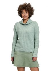 CARTOON Golf w kolorze błękitnym rozmiar: 44. Niebieskie swetry Cartoon, bez wzorów, ze splotem, bez ramiączek. Za 117.45 zł.