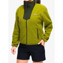 Polar damski Columbia Sequoia Grove Full Zip Fleece. Zielone bluzy z polaru Columbia, bez wzorów, z polaru, trekkingowe. Za 280.49 zł.
