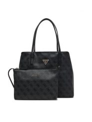 Guess Torebka Victtoria HWESG9 51428 Szary. Szare shopper bag Guess, z aplikacjami, ze skóry, bez dodatków. Za 679.99 zł.