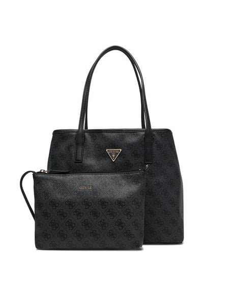 Guess Torebka Victtoria HWESG9 51428 Szary. Szare shopper bag Guess, z aplikacjami, ze skóry, bez dodatków. Za 679.99 zł.