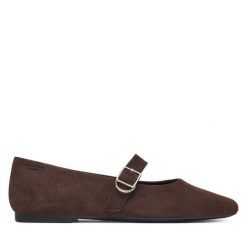 Baleriny Vagabond Shoemakers. Brązowe baleriny Vagabond Shoemakers, bez wzorów, bez obcasa, bez zapięcia. Za 434.99 zł.