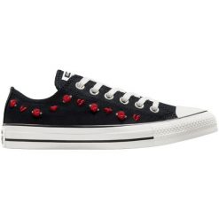 Buty sportowe Converse Chuck Taylor All Star Valentine Day. Czarne buty treningowe Converse, bez wzorów, z tkaniny, bez zapięcia. Za 390.00 zł.