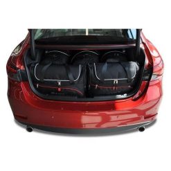 Torby Do Bagażnika Mazda 6 Limousine 2012-2024 5Szt Kjust. Czarne torby podróżne KJUST, bez wzorów. Za 1,624.00 zł.