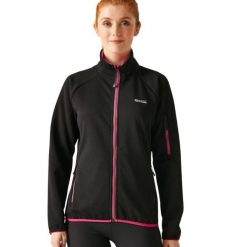 Bluza turystyczna damska Regatta Ravenhill. Czarne bluzy bez kaptura Regatta, l, bez wzorów, z poliesteru, bez kaptura, trekkingowe. Za 220.64 zł.