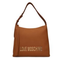 Torebka LOVE MOSCHINO. Brązowe torebki klasyczne Love Moschino, bez wzorów, klasyczne, bez dodatków. Za 799.00 zł.
