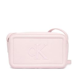 Torebka Calvin Klein. Czerwone listonoszki Calvin Klein, bez wzorów, bez dodatków. Za 329.99 zł.