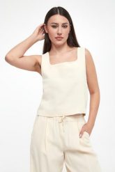 Top damski Terni MARELLA MONOCHROME. Topy Marella, bez wzorów, bez kołnierzyka, bez ramiączek. W wyprzedaży za 495.20 zł.