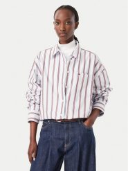 Tommy Jeans Koszula Essetnial DW0DW23340 Niebieski jasny Oversize. Niebieskie koszule Tommy Jeans, xl, bez wzorów, z bawełny, bez kołnierzyka, bez ramiączek. Za 449.99 zł.