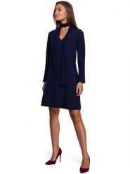 Stylove Sukienka w kolorze granatowym rozmiar: XL. Niebieskie sukienki Stylove, xl, bez wzorów, bez kołnierzyka, bez ramiączek, mini. Za 146.85 zł.