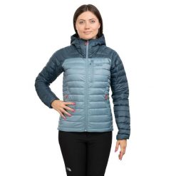 Kurtka Trekkingowa Rab Microlight Alpine Women. Niebieskie kurtki RAB, s, bez wzorów, z puchu, bez kaptura. Za 879.99 zł.