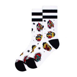 Skarpetki American Socks el Luchador. Białe skarpetki AMERICAN SOCKS, bez wzorów. Za 67.68 zł.