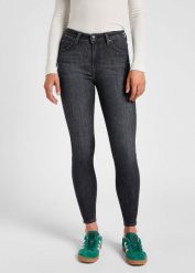 LEE DAMSKIE SPODNIE JENSOW SCARLETT HIGH ZIP LAST STRIKE 112355551 L31B016342. Jeansy Lee, l, bez wzorów, z jeansu. Za 219.99 zł.
