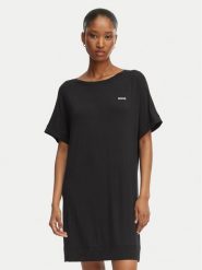 BOSS Koszula nocna Element 50561000 Czarny Regular Fit. Czarne koszule nocne Boss, l, bez wzorów, z wiskozy, bez ramiączek. Za 279.99 zł.