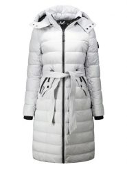 Geographical Norway Płaszcz pikowany "Cabima" w kolorze jasnoszarym rozmiar: XL. Szare płaszcze Geographical Norway, xl, bez wzorów, z tkaniny, bez kaptura. Za 379.44 zł.