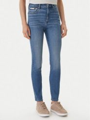 Calvin Klein Jeans Jeansy LV047F700G Niebieski Skinny Fit. Niebieskie jeansy Calvin Klein Jeans, bez wzorów, z bawełny. Za 409.99 zł.