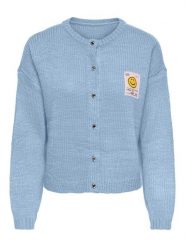 ONLY Kardigan w kolorze błękitnym rozmiar: L. Niebieskie swetry ONLY, l, bez wzorów, ze splotem, bez ramiączek. Za 104.99 zł.