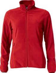Clique Basic Micro Fleece Kurtka damska – 100% poliester antipilling. Czerwone kurtki CLIQUE, xs, bez wzorów, z polaru, bez kaptura. Za 161.81 zł.