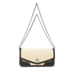 Torebka LAUREN RALPH LAUREN. Brązowe kopertówki Lauren Ralph Lauren, bez wzorów, wizytowe, bez dodatków. Za 939.99 zł.