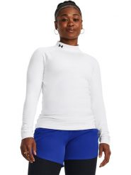 Under Armour Koszulka funkcyjna "HeatGear Authentics" w kolorze białym rozmiar: M. Białe t-shirty sportowe Under Armour, m, bez wzorów, z materiału, bez ramiączek, outdoorowe. Za 132.98 zł.