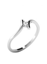 Vittoria Jewels Złoty pierścionek z diamentem rozmiar: 46. Szare pierścionki Vittoria Jewels, z diamentem, złote. Za 608.99 zł.