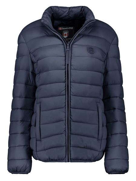 Canadian Peak Kurtka pikowana "Akitaleak" w kolorze granatowym rozmiar: XL. Niebieskie kurtki Canadian Peak, xl, bez wzorów, bez kaptura. Za 162.49 zł.