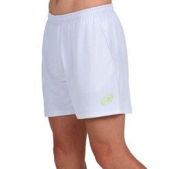 Krótkie białe spodenki sportowe Bullpadel. Czarne szorty sportowe bullpadel, bez wzorów, z materiału, na fitness i siłownię. Za 240.20 zł.