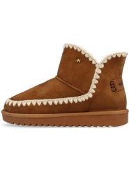 Wrangler Botki zimowe "Elsa" w kolorze jasnobrązowym rozmiar: 40. Brązowe botki Wrangler, bez wzorów, bez obcasa, bez zapięcia. Za 151.90 zł.