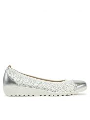 Caprice Baleriny 9-22103-42 Biały. Białe baleriny Caprice, bez wzorów, ze skóry, bez obcasa, bez zapięcia. Za 164.99 zł.