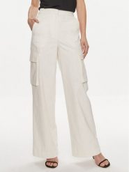 Edited Spodnie materiałowe Malena Biały Wide Leg. Białe spodnie materiałowe Edited, bez wzorów, z bawełny. Za 379.99 zł.