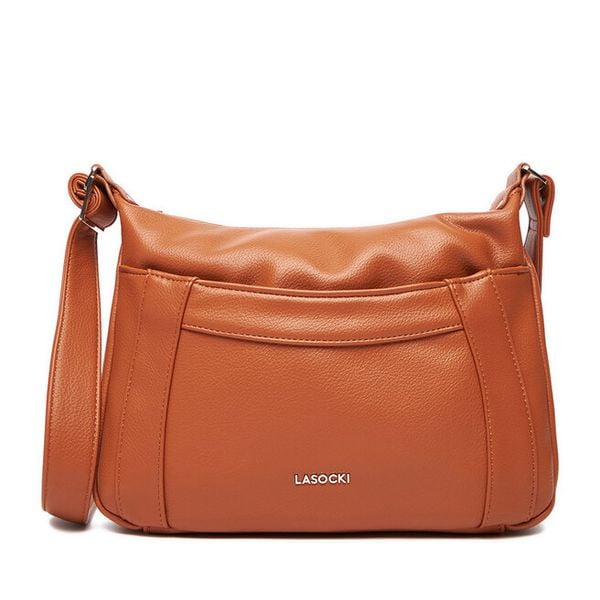 Torebka Lasocki. Brązowe listonoszki Lasocki, bez wzorów, bez dodatków. Za 169.99 zł.