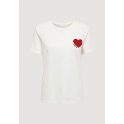 Koszulka crop top Kobieta ONLY Onlvica S/S Fold Up Velvet Top Box Ccjrs. Białe topy ONLY, s, bez wzorów, z bawełny, bez kołnierzyka, bez ramiączek. Za 132.80 zł.