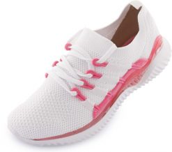 Buty damskie Actvitta Tecido Bangkok białe z różowym akcentem. Białe buty treningowe Puma, bez wzorów, z gumy, bez zapięcia, trekkingowe. Za 277.99 zł.