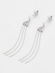 DIAMOND & CO Złote kolczyki-wkrętki "Harmonie Étoilée" z diamentami rozmiar: onesize. Szare kolczyki Diamond & Co, z diamentem, złote. Za 1,196.99 zł.