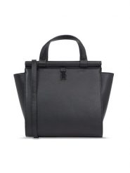 Tommy Hilfiger Torebka Th Feminine Small Tote AW0AW15250 Czarny. Czarne torebki klasyczne Tommy Hilfiger, bez wzorów, ze skóry, bez dodatków. Za 749.99 zł.