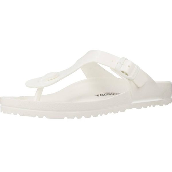 Klapki Birkenstock Gizeh Eva Dorosłych. Białe japonki Birkenstock, bez wzorów, z materiału, bez obcasa, bez zapięcia. Za 224.50 zł.
