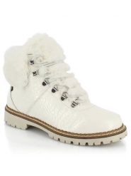 Kimberfeel Botki "Vicky" w kolorze białym rozmiar: 38. Białe botki Kimberfeel, bez wzorów, z materiału, bez obcasa, bez zapięcia. Za 374.19 zł.