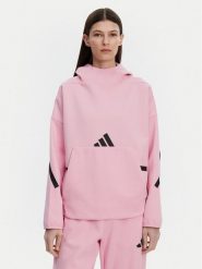 Adidas Bluza Z.N.E. JD5992 Różowy Loose Fit. Czerwone bluzy adidas, s, bez wzorów, z bawełny, bez kaptura. Za 289.99 zł.