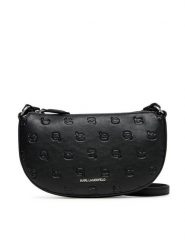 KARL LAGERFELD Torebka A3W32090 Czarny. Czarne listonoszki KARL LAGERFELD, bez wzorów, ze skóry, bez dodatków. Za 449.99 zł.